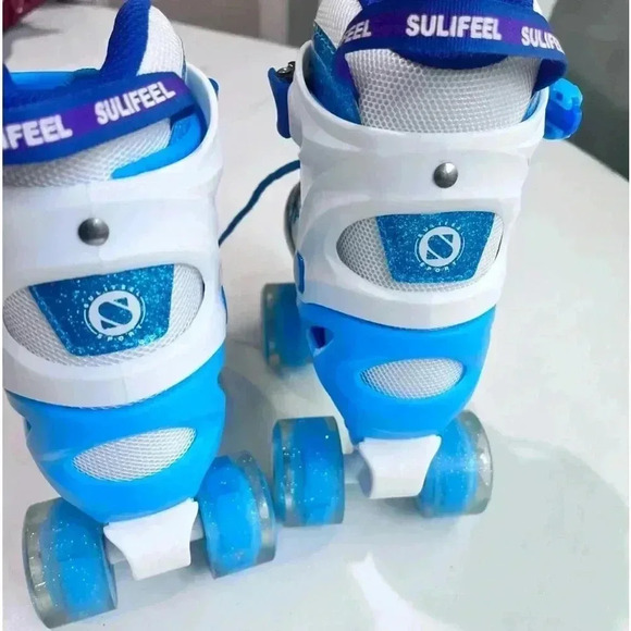 SULIFEEL Roller Skates Adjustable Light up Roller Skates Girls Sz S Eu 28-31 - Picture 2 of 6